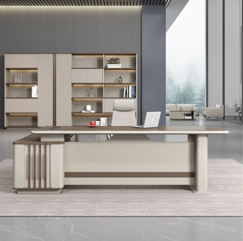 Moderne L-Form Direktor Manager Büromöbel Lösungen Tisch und Stuhl Set Executive