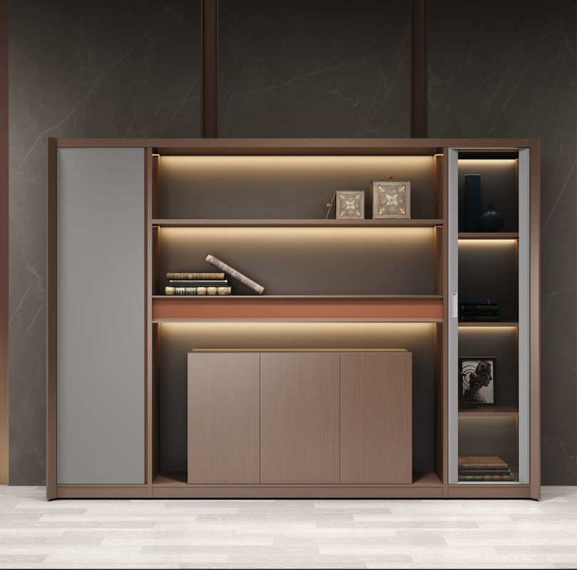 Geschäftsführer Büro Zimmer Dekorationen Aufbewahrung Bücherregal Holz Moderne Mdf Bücherregal Bibliothek Archiv Schrank