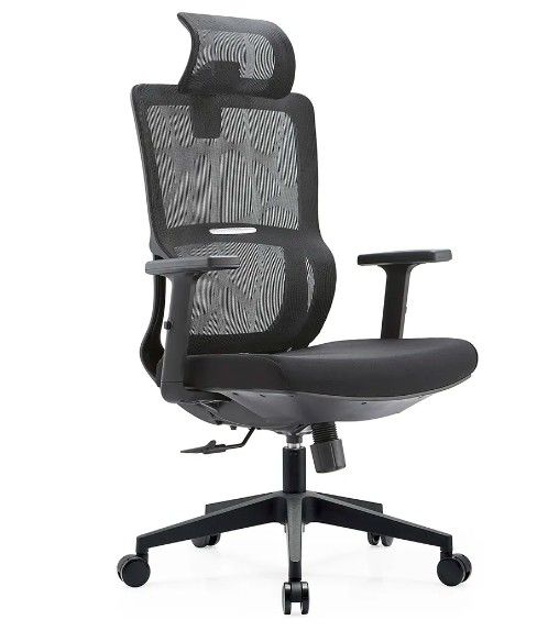 Schwarz Full Mesh Mesh Möbel Lendenunterstützung Massage Modern Großhandel Armlehne Komfort Stoff Ergonomischer Bürostuhl