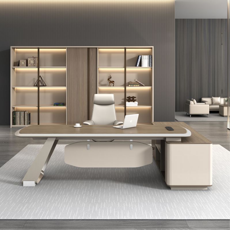 Gewerbliche Möbel Fabrik Custom High-End Modern Design L-Form Direktor Manager Chef Schreibtisch Executive Office Schreibtisch