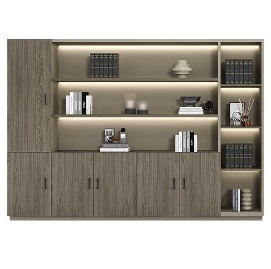 Moderner Holzschrank Büromöbel Luxus Hintergrund Schrank Karton Massivholz Schrank