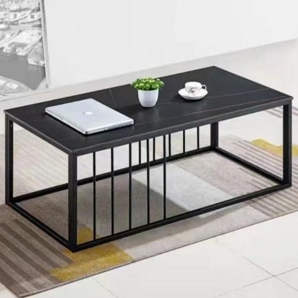 Neue Produkte Neueste Modelle Steinplatte Teetafel Büro Sofa Kaffeetafel Kombination Empfangsraum Einfacher moderner Teetafel
