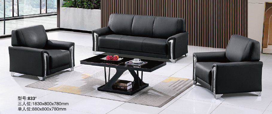 Hochwertiges einfaches Design Drei-Rezeption Sitz Modernes Möbeln Zeitgenössisches CEO Leder Luxus modernes Executive Office Sofa