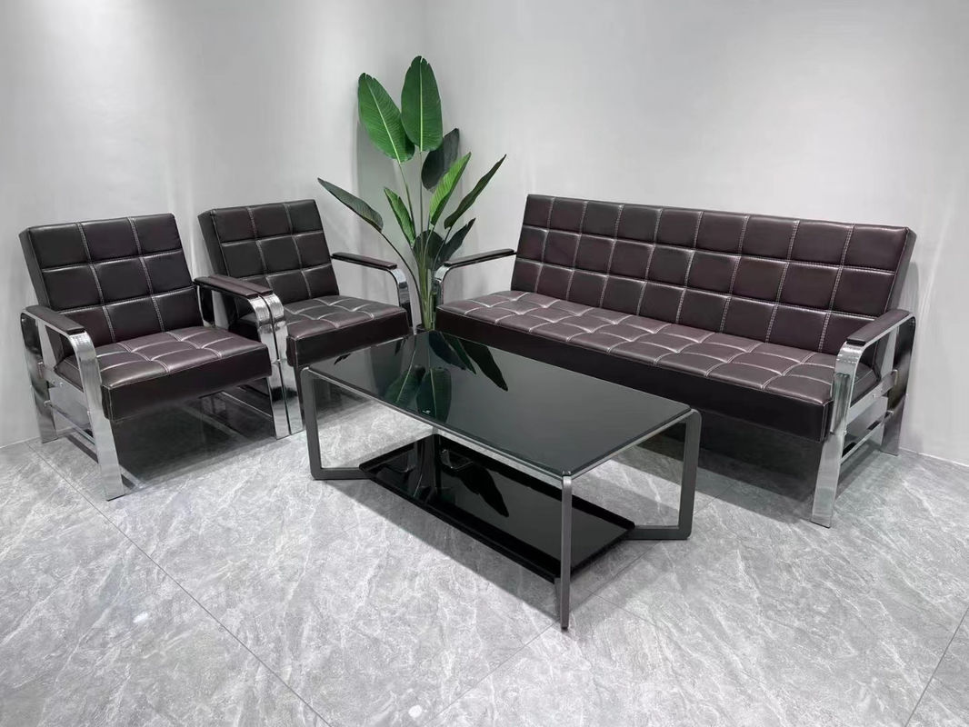 Moderner Schönheitsspa-Salon Wartezimmer Sofa 1 3 Sitzkomfort Bürosofa Leder-Rezeption Sofa Sofa