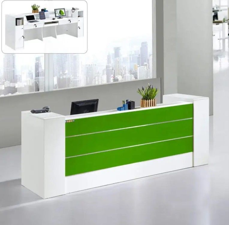 Neues Design Moderne Luxus Minimalistische Marmor Rezeption Schreibtisch für Büro Fronttische